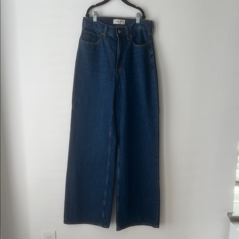 Abercrombie & Fitch Dark Blue Flare Jeans